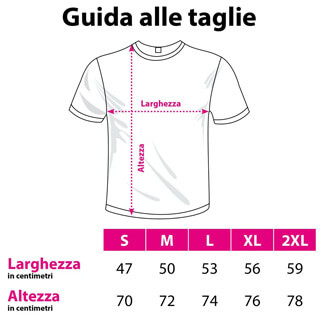 T-Shirt guida alla taglia